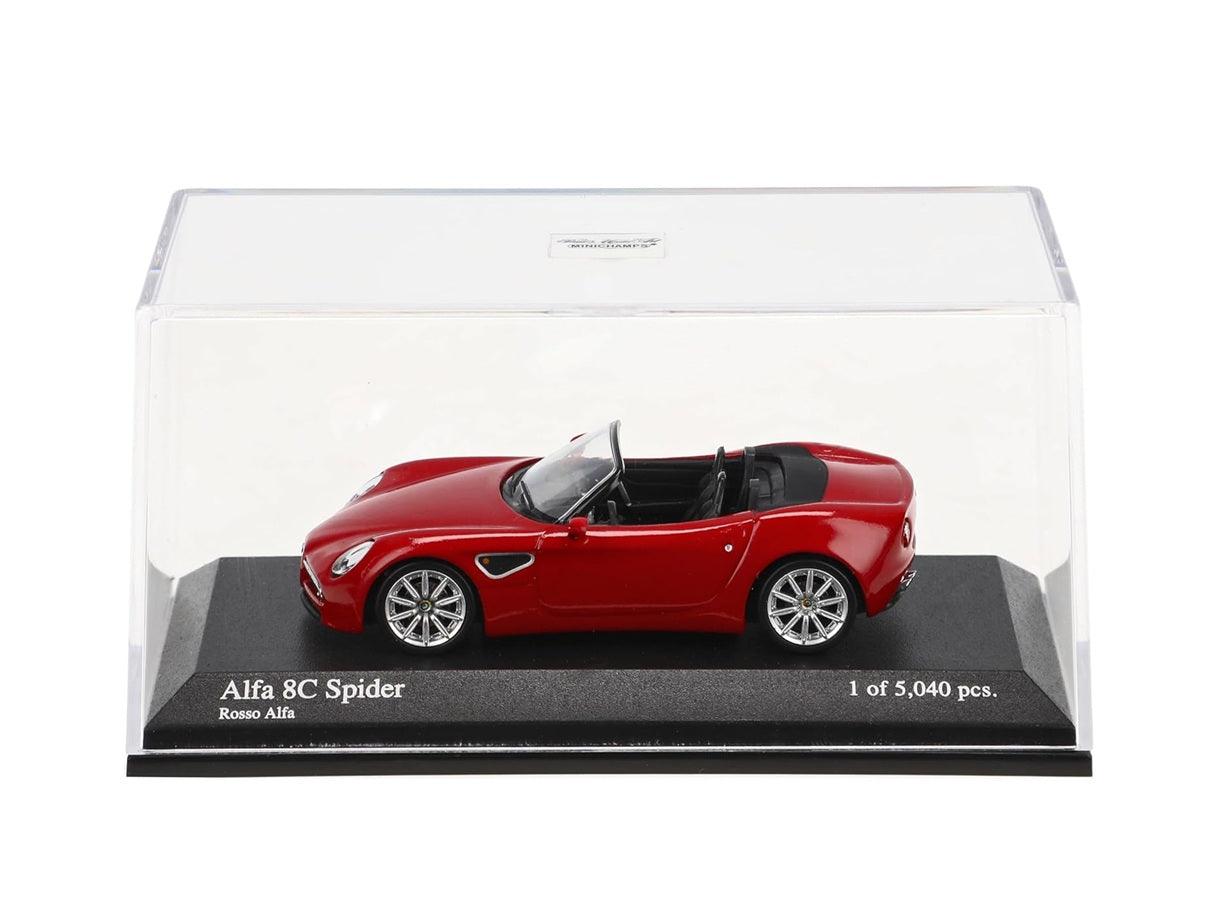 Minichamps - Alfa Romeo 8C Spider Red - Scala 1/64 640120530