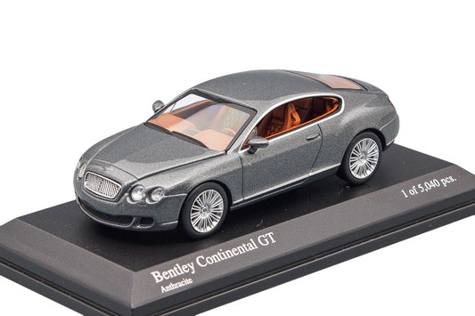 Minichamps - Bentley Continental GT 2008 Grey Metallic - Scala 1/64 640139600