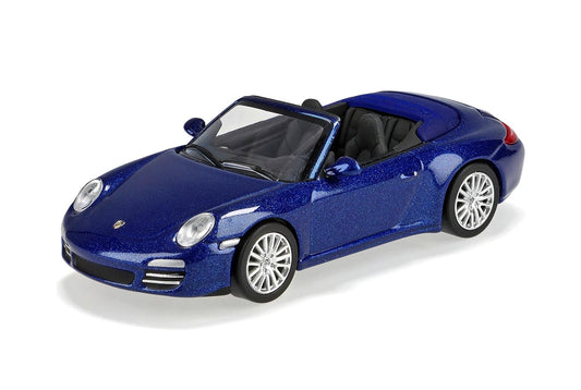 Minichamps - Porsche 911 Carrera 4S Cabriolet 2008 Blue Metallic - Scala 1/64 640066470