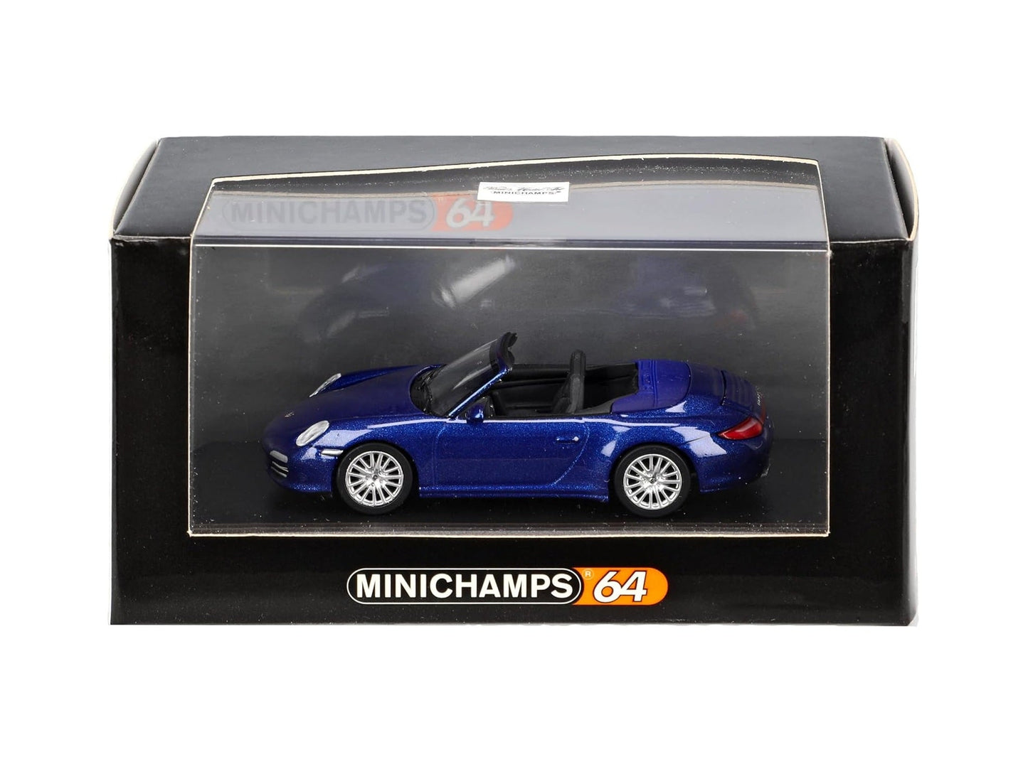 Minichamps - Porsche 911 Carrera 4S Cabriolet 2008 Blue Metallic - Scala 1/64 640066470