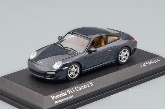 Minichamps - Porsche 911 Carrera S 2008 Grey Metallic - Scala 1/64 640066420