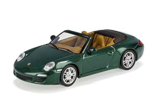 Minichamps - Porsche 911 Carrera S Cabriolet 2008 Green Metallic - Scala 1/64 640066430