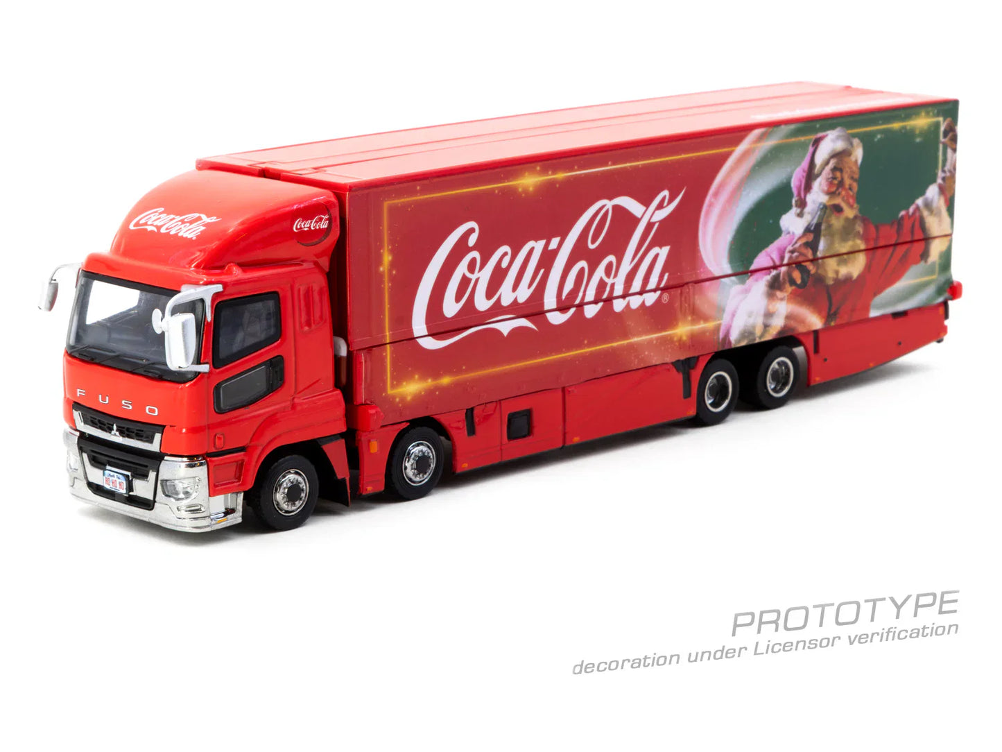 Mitsubishi Fuso Super Great Coca-Cola Santa Truck - Tarmac Works TRUCK64 - 1/64 Scale T64T-TL001-CC