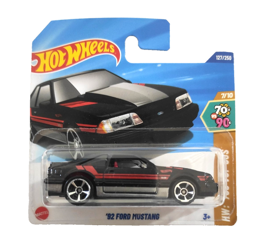 Hot Wheels - '92 Ford Mustang - HW '70s VS. '90s 7/10 - Scale 1/64 Approx