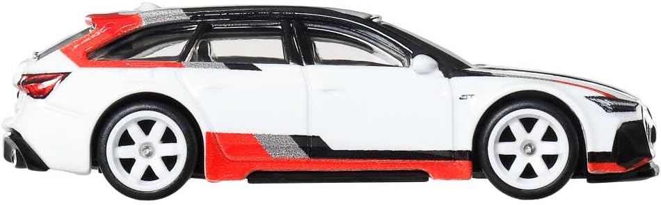 Hot Wheels Premium - Audi RS 6 Avant White Fast Wagons Series - Series Car Culture - Scala 1/64