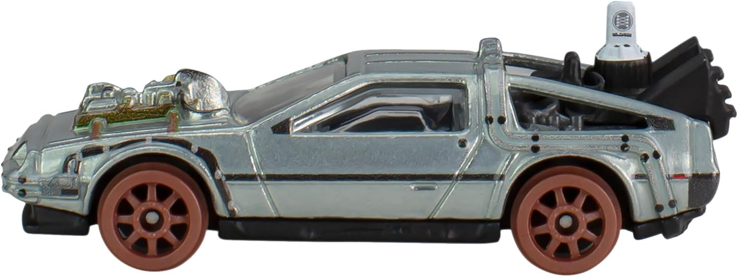 Hot Wheels Premium - DeLorean Back To The Future III Time Machine 50's Version - Scale 1/64