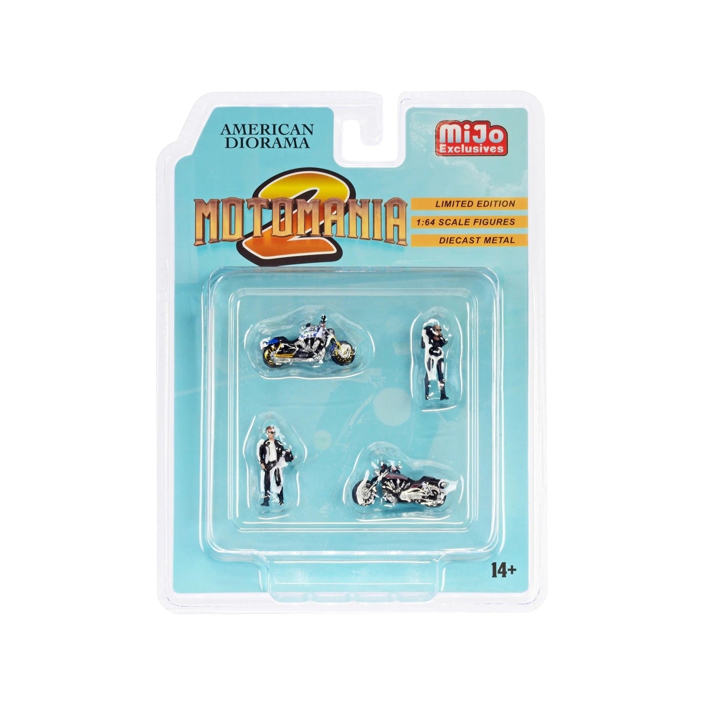 American Diorama - Moto Mania 2 Metal Figures Set MiJo Exclusives - Scala 1/64 AD-76490MJ