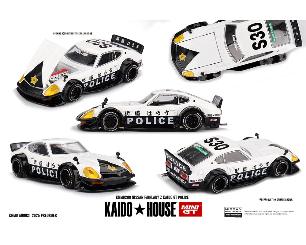 [PRE-ORDER] Mini GT Kaido House - Nissan Fairlady Z Kaido GT Police - Scala 1/64 KHMG208