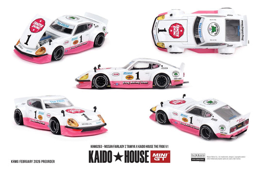 [PRE-ORDER] Mini GT - Nissan Fairlady Z TAMIYA x KAIDO HOUSE "The FROG" V1 1969 - Kaido House - Scala 1/64 KHMG263