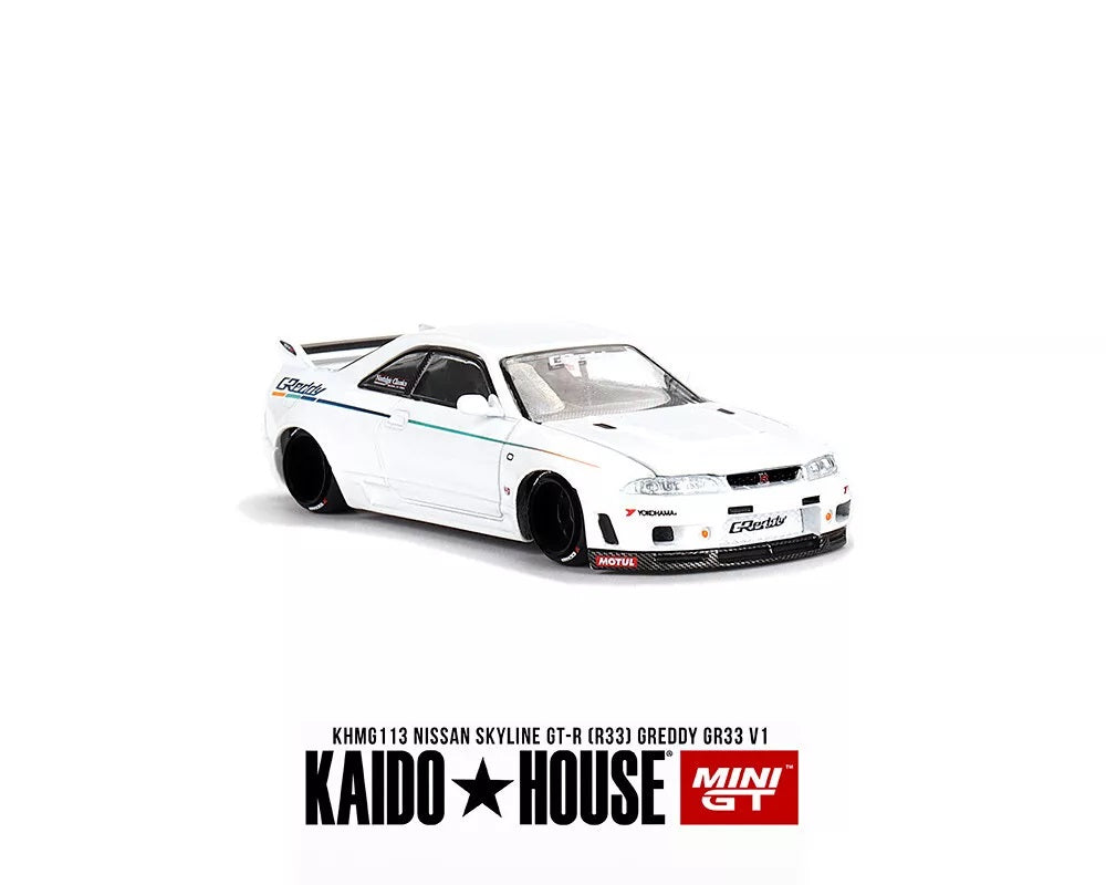 Mini GT - Nissan GT-R R33 Greddy GR33 Works V1 - KAIDO HOUSE - Scala 1/64 KHMG113