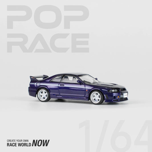 Pop Race - Nissan GT-R R33 NISMO 400R Midnight Purple Scala 1/64 PR64-51