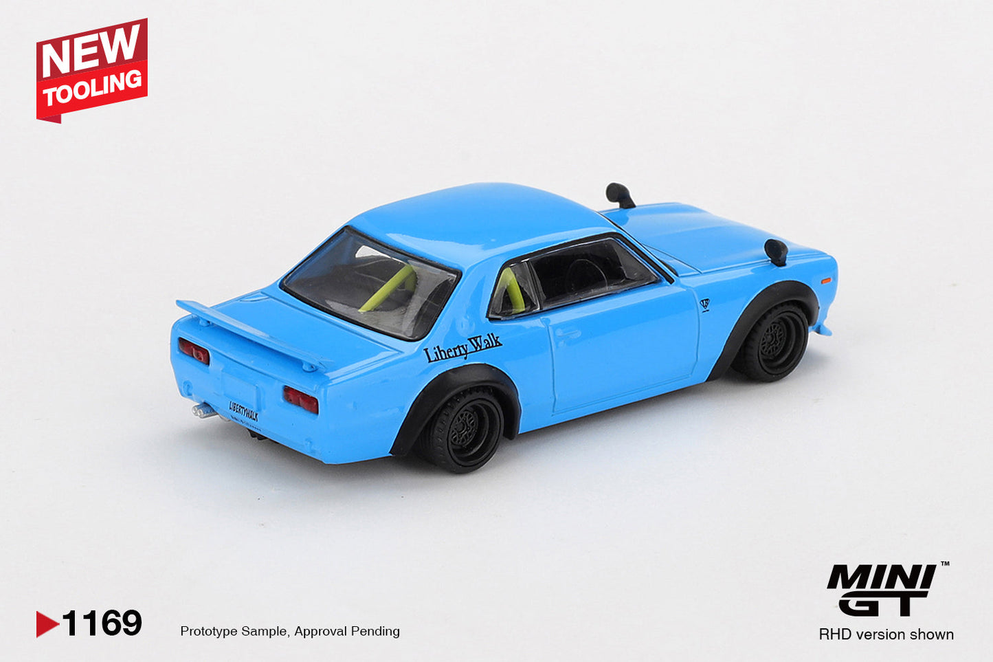 [PRÉCOMMANDE] - MINI GT - Nissan HAKOSUKA Bleu Bébé LB★Works 2015 - Échelle 1/64 MGT01169-L