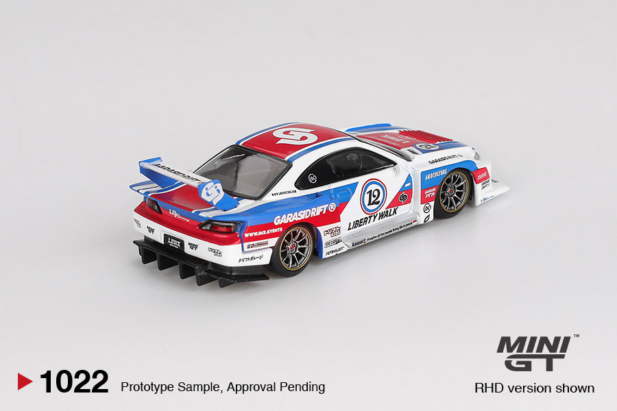 [PRE-ORDER] Mini GT - Nissan LB-Super Silhouette S15 SILVIA GARASIDRIFT x LBWK 2025 - Scale 1/64 MGT01022-R