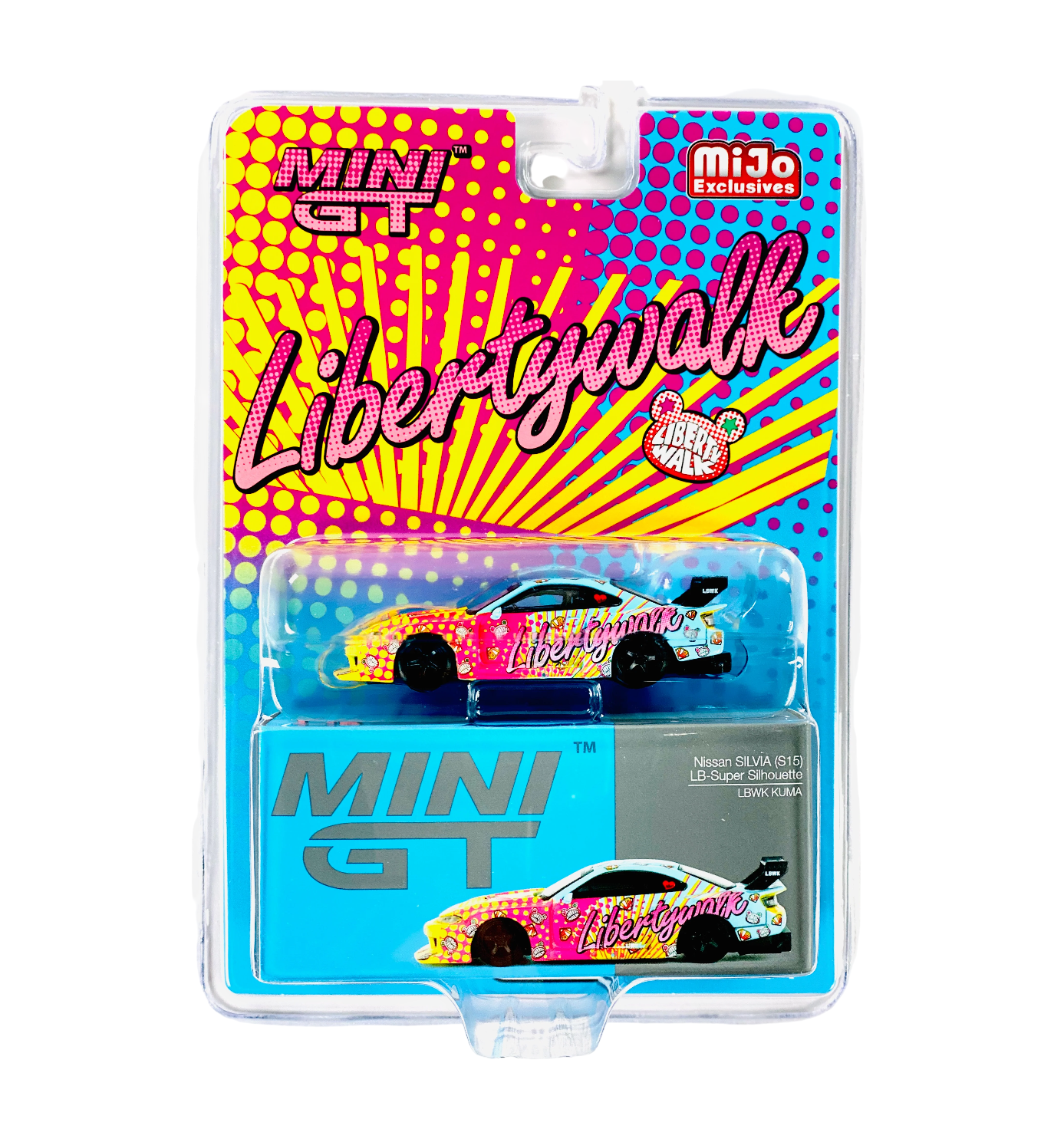 Mini GT - Nissan LB-Super Silhouette S15 SILVIA LBWK KUMA - MiJo Exclusives - Scala 1/64 MGT00743-MJ