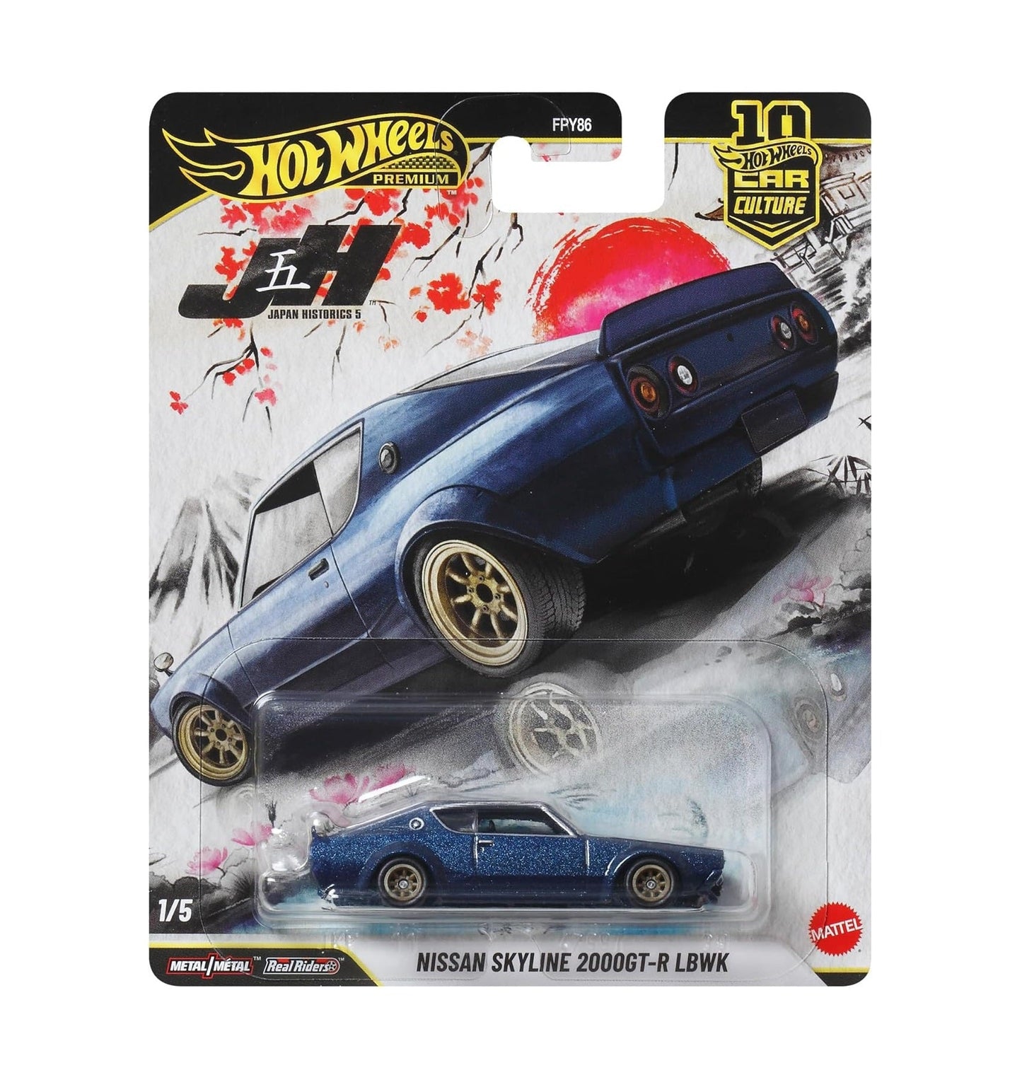 Hot Wheels Premium - Nissan Skyline 2000GT-R LBWK Japan Historics - Échelle 1/64