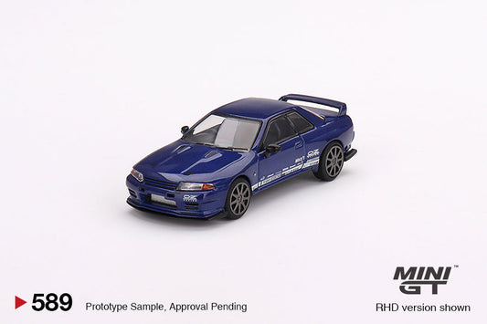 Mini GT - Nissan Skyline GT-R Top Secret VR32 Metallic Blue - Scale 1/64 MGT00589-R