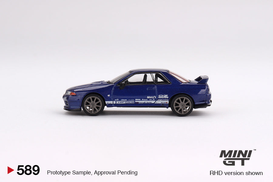 Mini GT - Nissan Skyline GT-R Top Secret  VR32 Metallic Blue - Scala 1/64 MGT00589-R