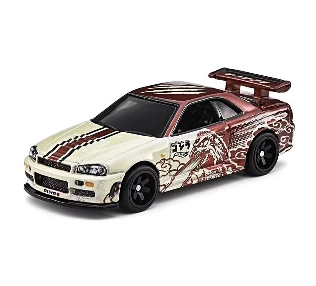 Hot Wheels Premium - Nissan Skyline GT-R (BNR34) Godzilla - Scale 1/64