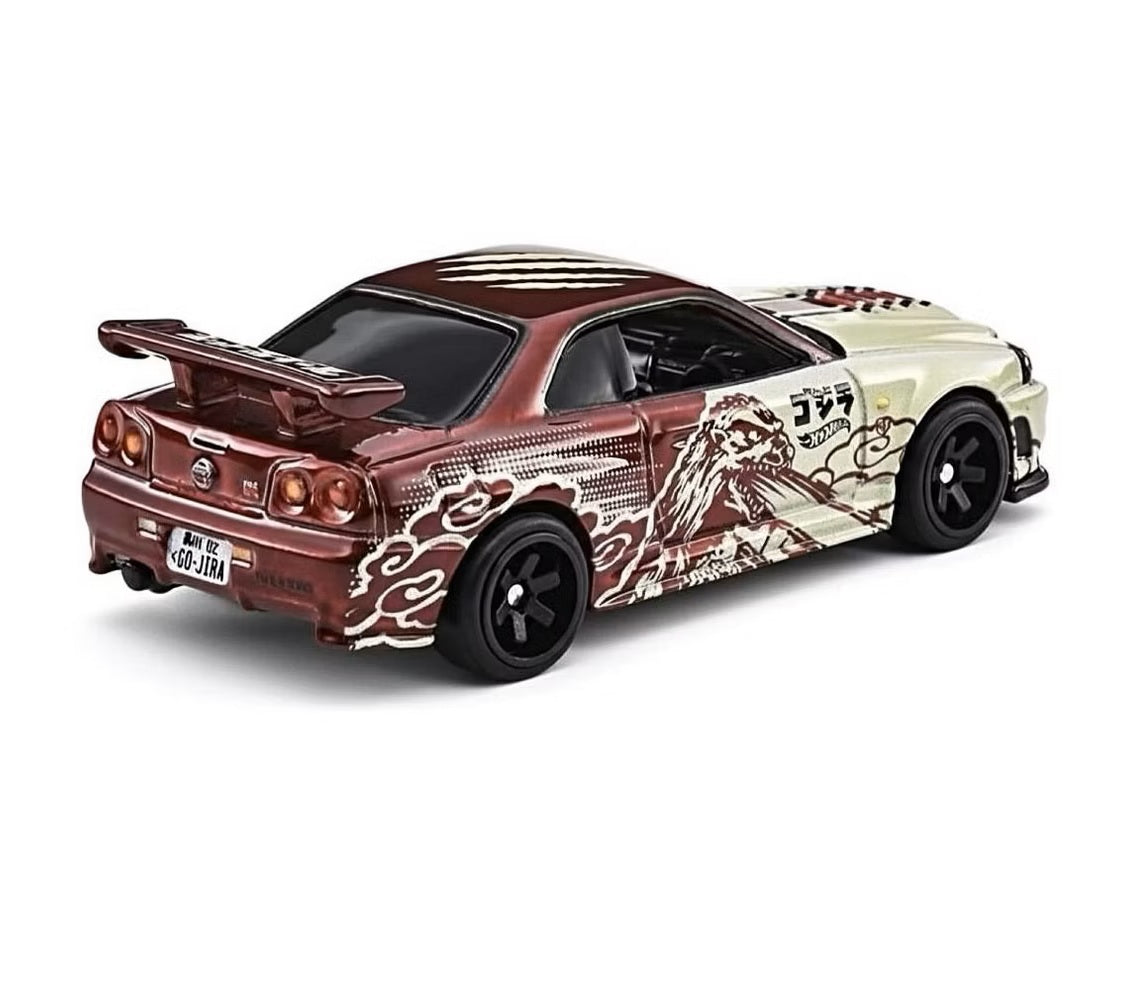 Hot Wheels Premium - Nissan Skyline GT-R (BNR34) Godzilla - Scale 1/64