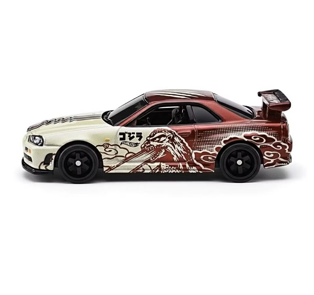Hot Wheels Premium - Nissan Skyline GT-R (BNR34) Godzilla - Scale 1/64