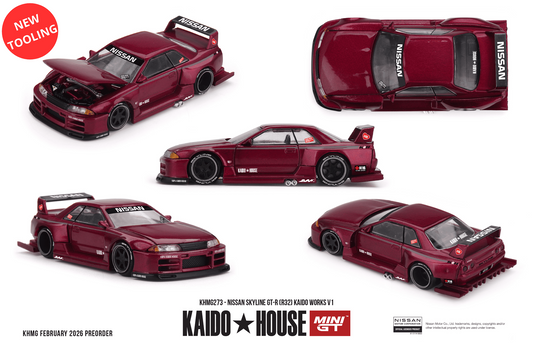 [PRE-ORDER] Mini GT - Nissan Skyline GT-R (R32) KAIDO WORKS V1 1989 - Kaido House - Scala 1/64 KHMG273