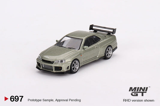 Mini GT - Nissan Skyline GT-R (R34) Tommykaira R-z Millenium Jade RDH - Scala 1/64 MGT00697