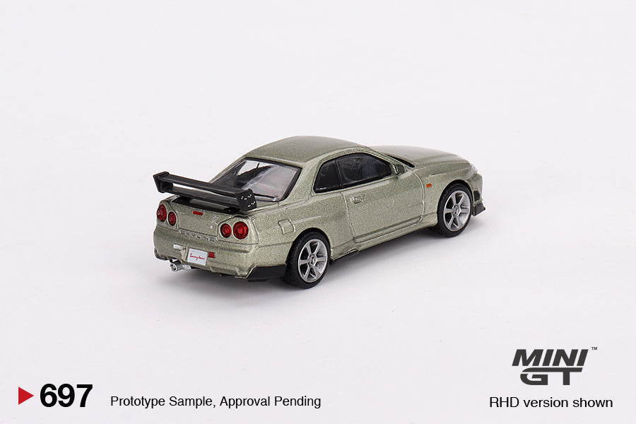 Mini GT - Nissan Skyline GT-R (R34) Tommykaira R-z Millenium Jade RDH - Scala 1/64 MGT00697