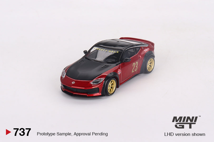 Mini GT - Nissan Z LB★NATION WORKS Gem Red CLDC Magazine Exclusive - Scale 1/64 MGT00737
