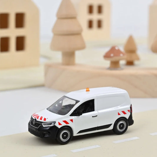 Norev - 2023 Renault Kangoo Van White with Red Stripe - Scale 1/64