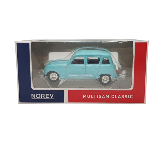 Norev - Renault 4 light blue Multigam Classic - Scala 1/64 Circa