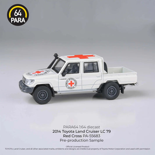 Para64 - 2014 Toyota Land Cruiser LC79 Double Cab Pickup Red Cross LHD - Scala 1/64