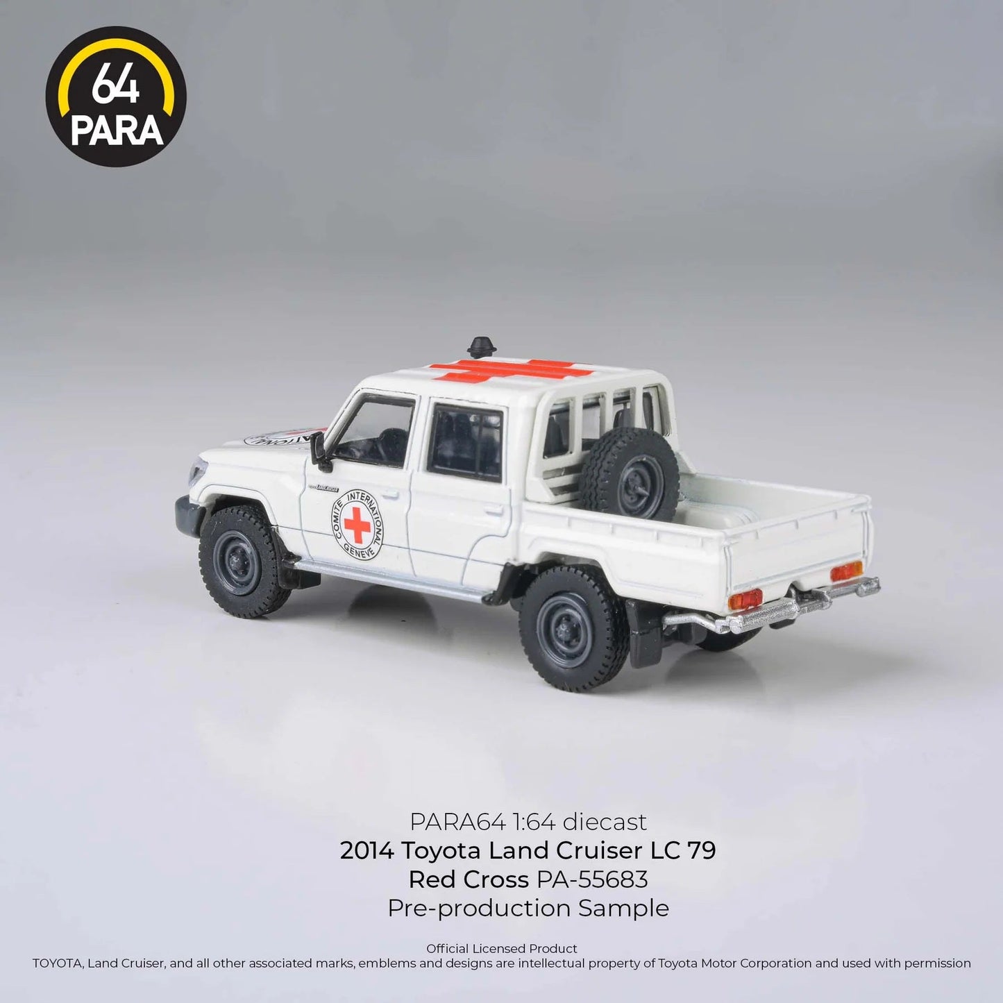 Para64 - 2014 Toyota Land Cruiser LC79 Double Cab Pickup Red Cross LHD - Scala 1/64