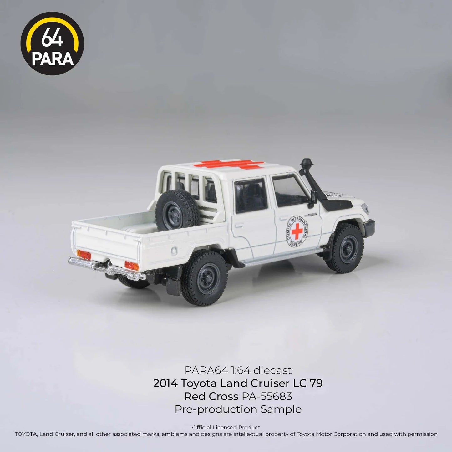 Para64 - 2014 Toyota Land Cruiser LC79 Double Cab Pickup Red Cross LHD - Scala 1/64