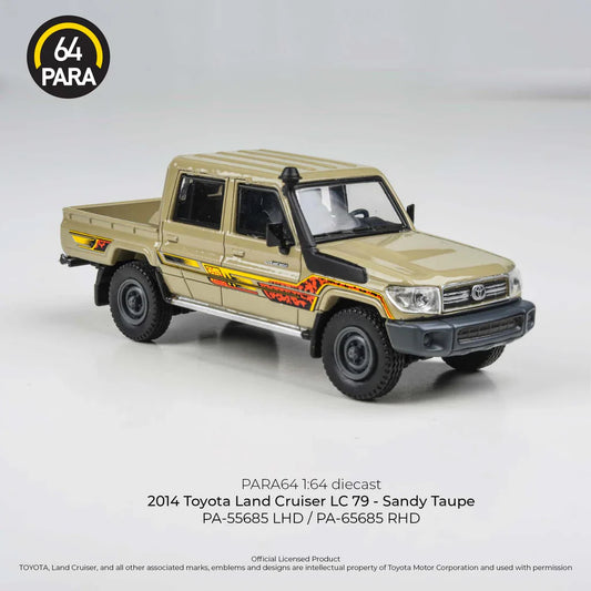 Para64 - S2014 Toyota Land Cruiser LC 79 Sandy Taupe LHD - Scala 1/64
