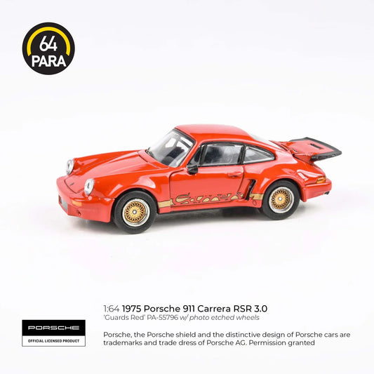 Para64 - Porsche 911 Carrera RSR 3.0 Guards Red - Scale 1/64 PA-55796 LHD