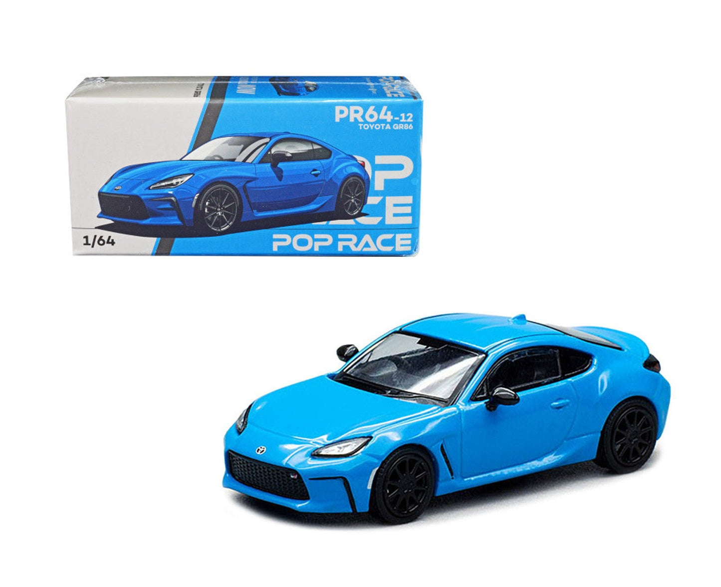 Pop Race - Toyota GR86 Neptune Blue Scale 1/64 PR64-0012