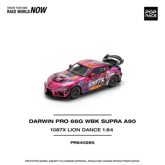 Pop Race - Toyota Supra (A90) Darwin Pro 66G WBK 1087X Lion Dance - Pop Race - Scala 1/64 PR64-285