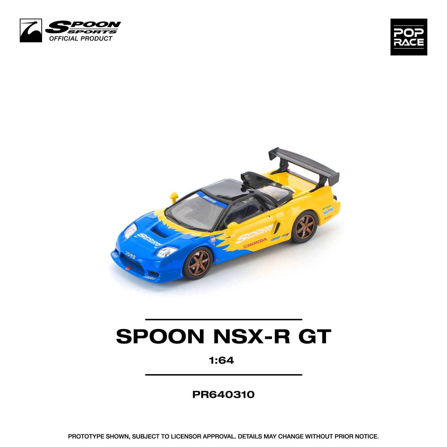 Pop Race - Honda Spoon NSX-R GT - Scala 1/64 PR64-310