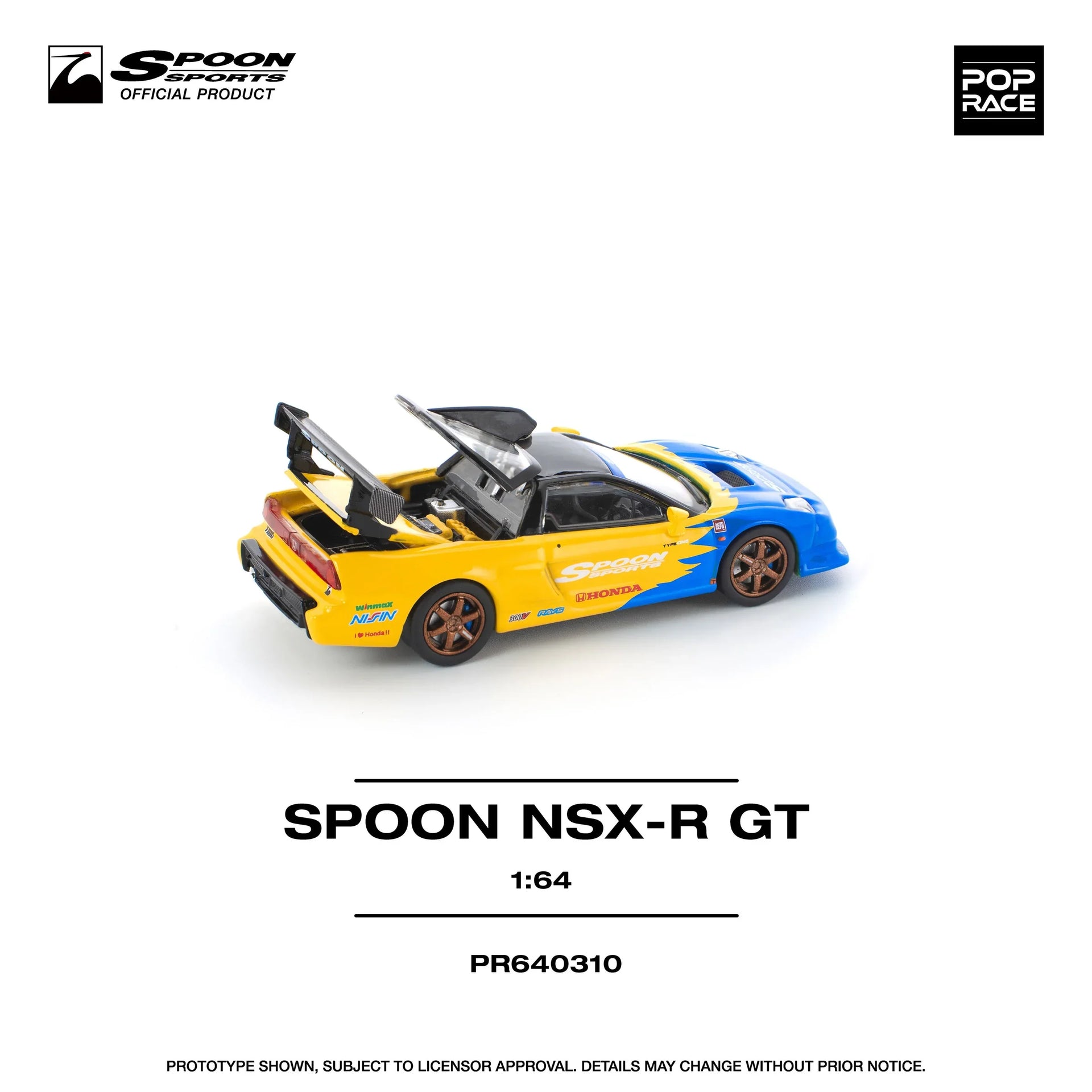 Pop Race - Honda Spoon NSX-R GT - Scale 1/64 PR64-310 – 1-64