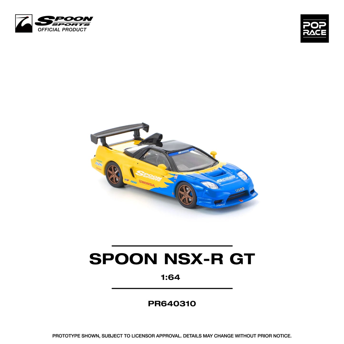 Pop Race - Honda Spoon NSX-R GT - Scala 1/64 PR64-310