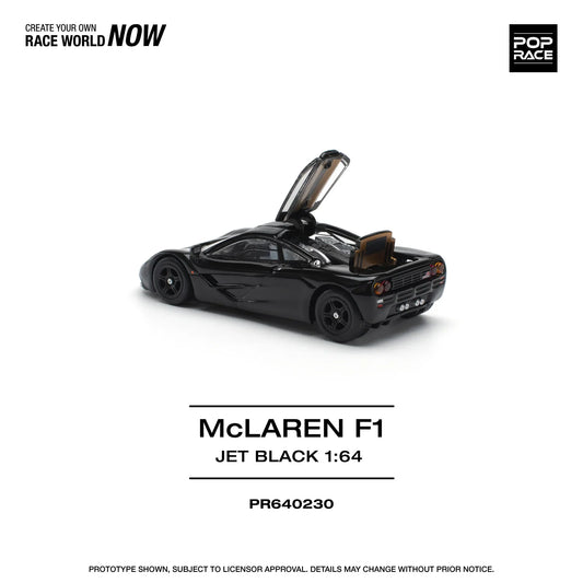 Pop Race - McLaren F1 Jet Black - Scala 1/64 PR64-230