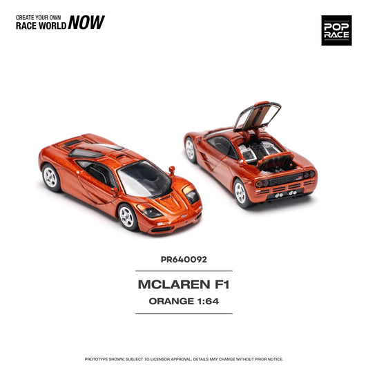 Pop Race - McLaren F1 Orange - Scala 1/64 PR64-92