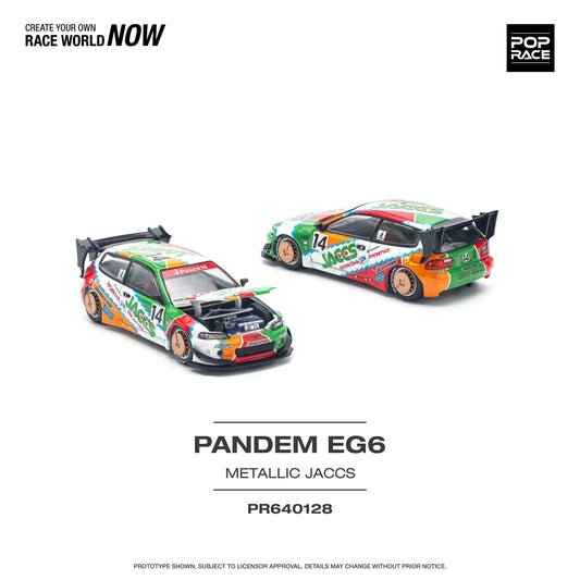 Pop Race - Pandem Civic EG6 #14 "JACCS" - Scala 1/64 PR64-128