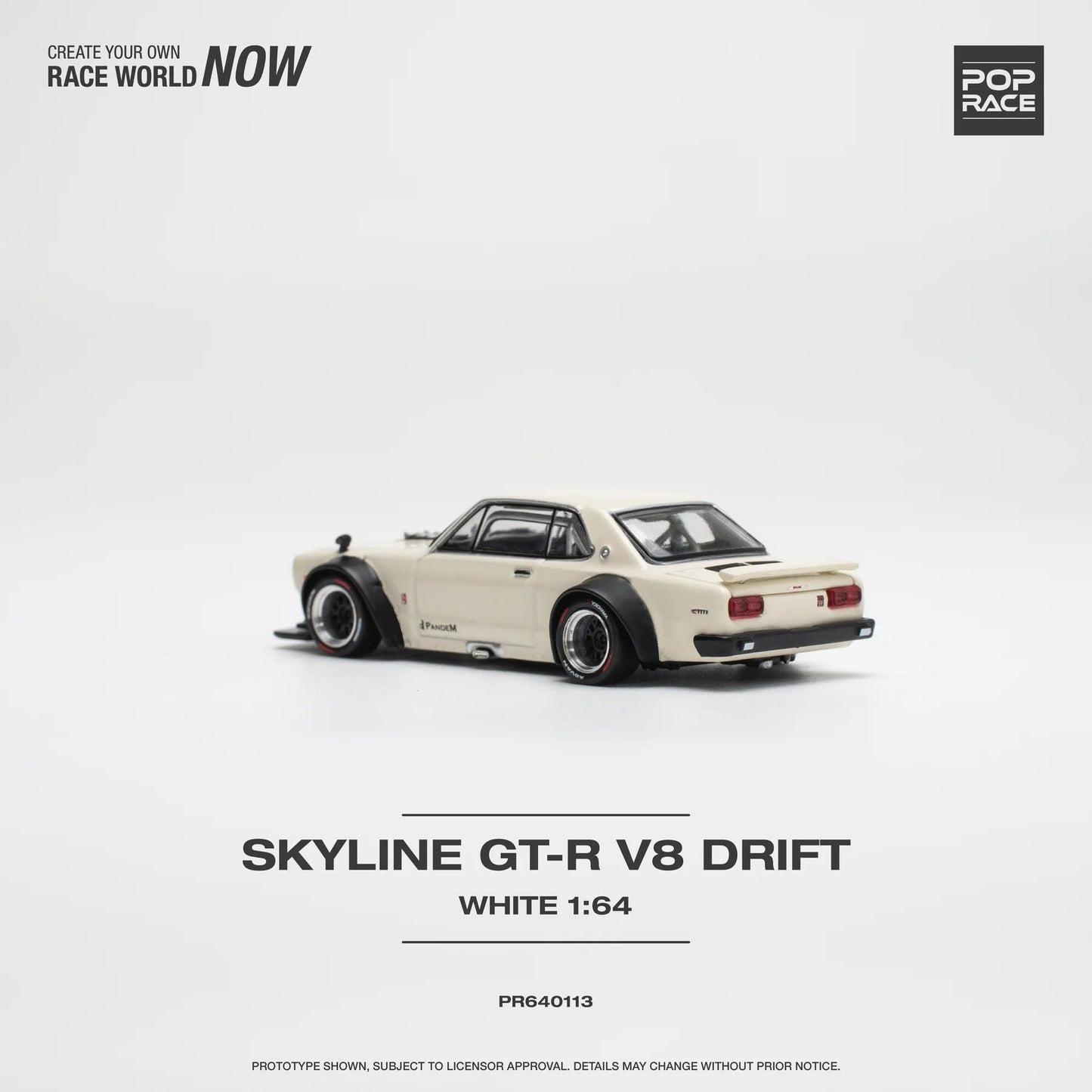 Pop Race - Nissan Skyline GT-R V8 Drift (Hakouka) Scale 1/64 PR64-0113