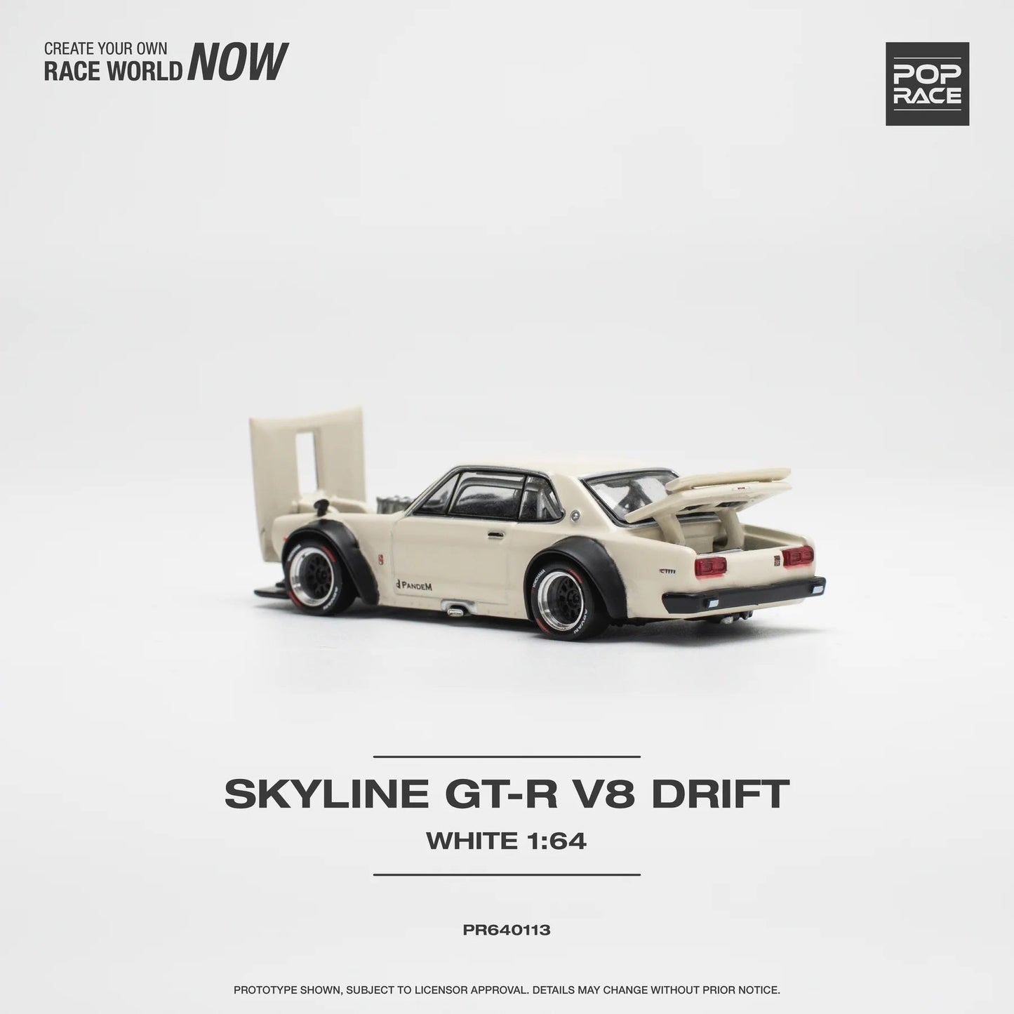 Pop Race - Nissan Skyline GT-R V8 Drift (Hakouka) Scale 1/64 PR64-0113