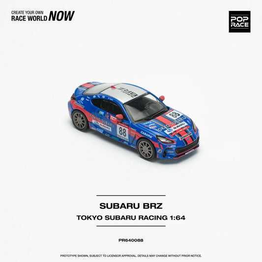Pop Race - Subaru BRZ Tokyo Subaru Racing Scala 1/64 PR64-0088
