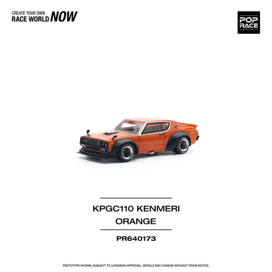 Pop Race - Skyline GT-R V8 Drift (Kenmeri) Orange - Scala 1/64 PR64-173