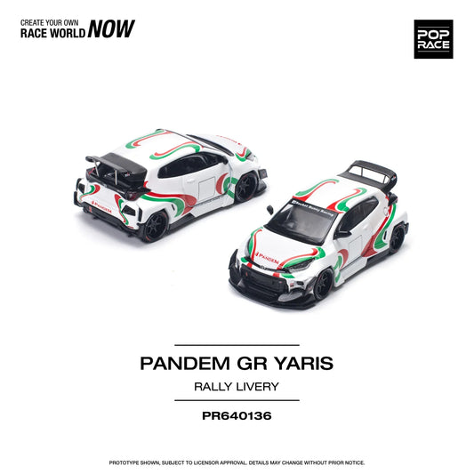 Pop Race - Toyota Pandem GR Yaris Rally Livery - Pop Race - Scala 1/64 PR64-136