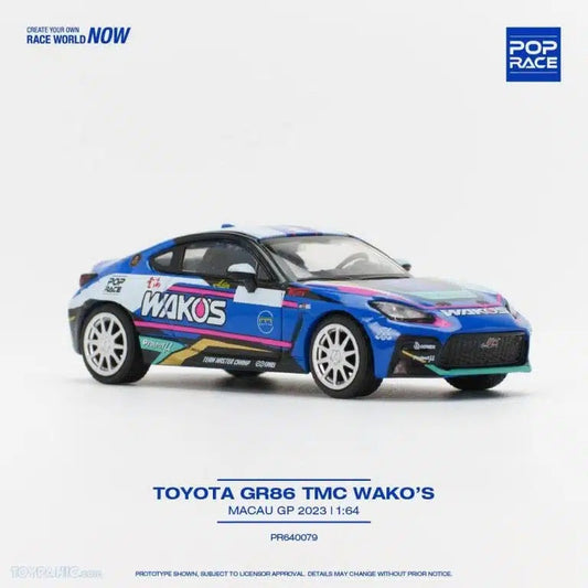 Pop Race - Toyota GR86 TMC WACO'S Macau GP 2023 Scala 1/64 PR64-0079