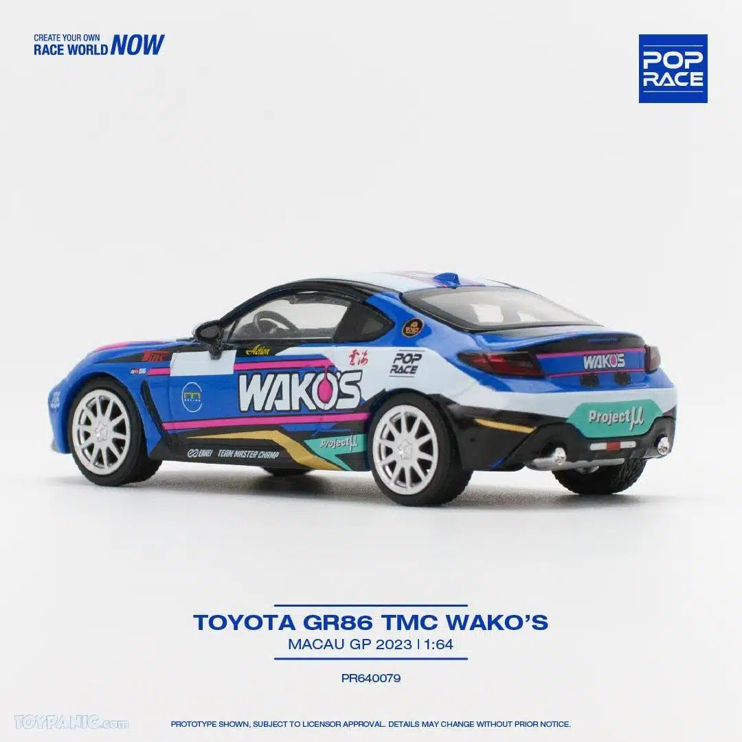 Pop Race - Toyota GR86 TMC WACO'S Macau GP 2023 Scala 1/64 PR64-0079
